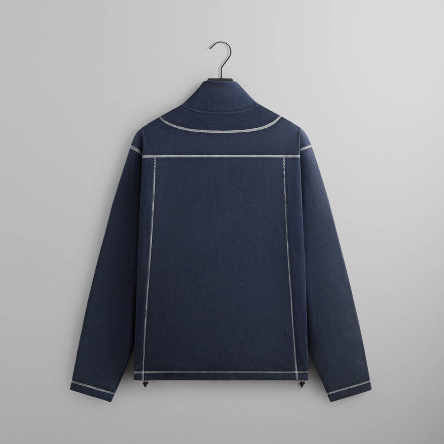 Navy Men Kith Coleman II Quarter Zip Sweatshirts | 3451-TYZKH