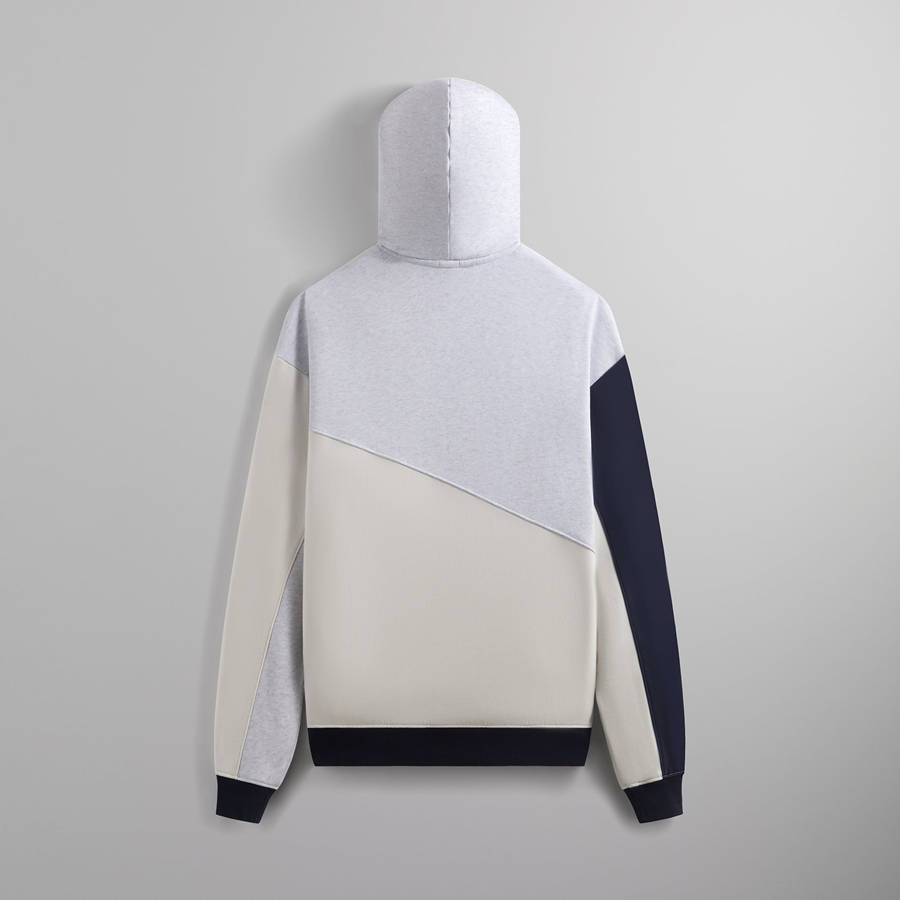 Navy Men Kith Color-Blocked Madison Hoodie Sweatshirts | 8429-BKSYH