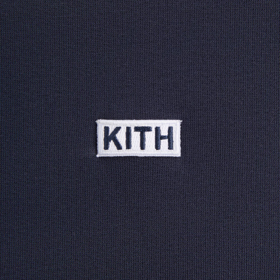 Navy Men Kith Color-Blocked Madison Hoodie Sweatshirts | 8429-BKSYH