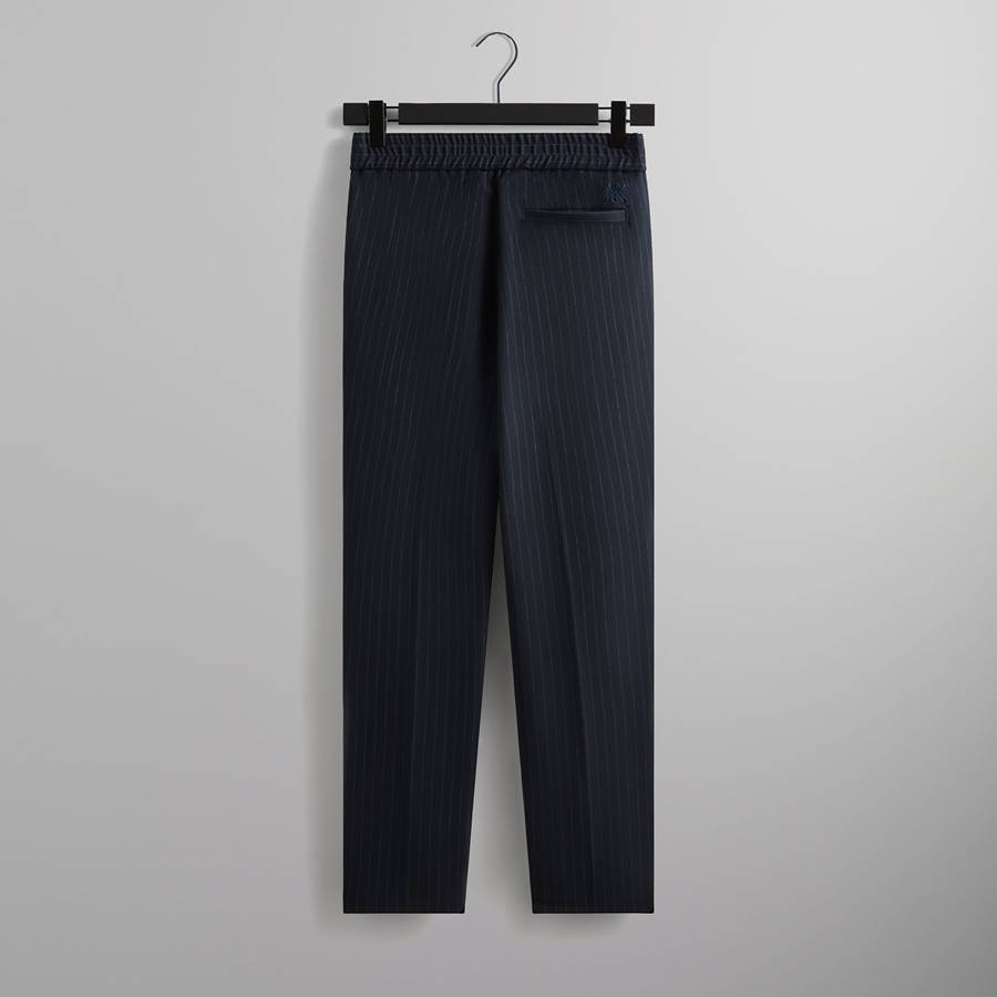 Navy Men Kith Double Weave Chatham Pants | 4763-KZVXI