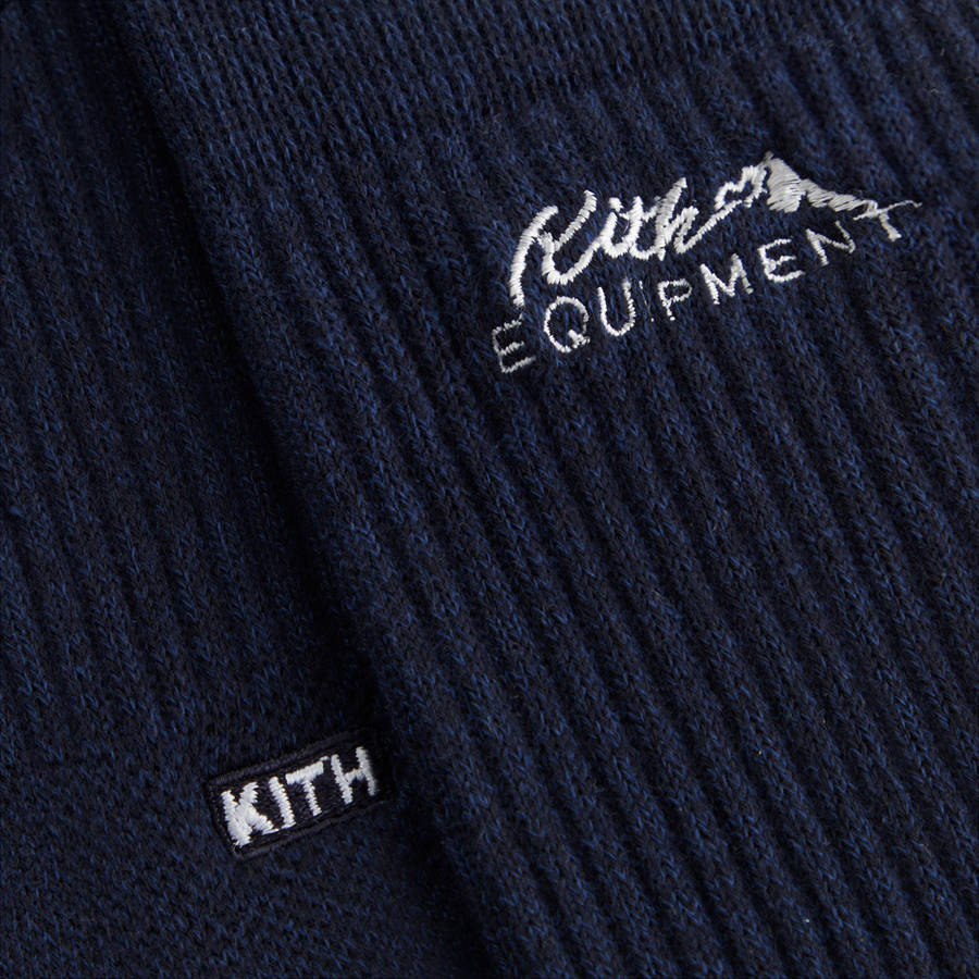 Navy Men Kith Equipment Socks | 3092-GXKUI