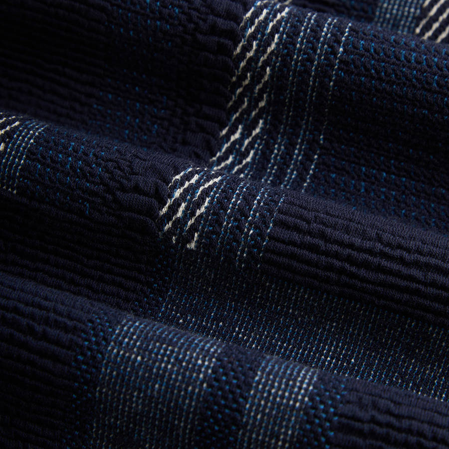 Navy Men Kith Geometric Knit Elmhurst Pants | 7849-GLVIN