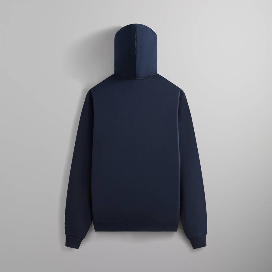 Navy Men Kith KandK Beaded Nelson Hoodie | 1043-DSEJP