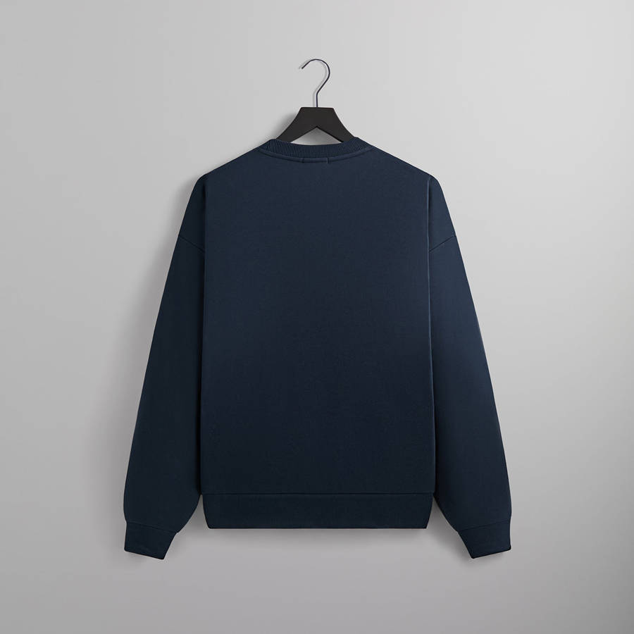 Navy Men Kith KandK Python Nelson Crewneck Sweatshirts | 9614-ZHRAJ