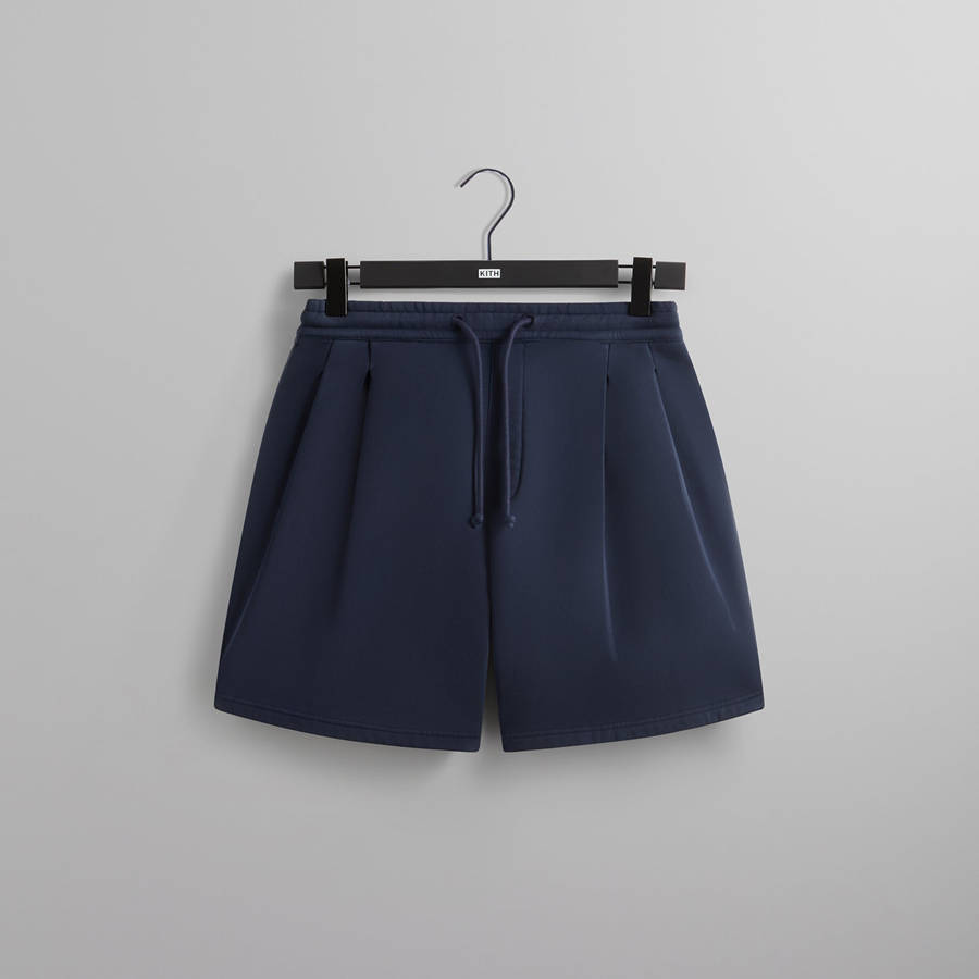 Navy Men Kith Kylan Sweat Shorts | 1342-YDENU