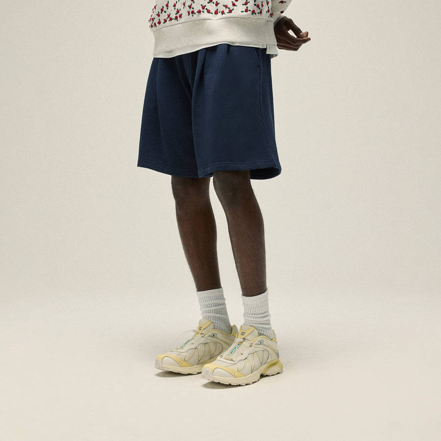 Navy Men Kith Kylan Sweat Shorts | 1342-YDENU