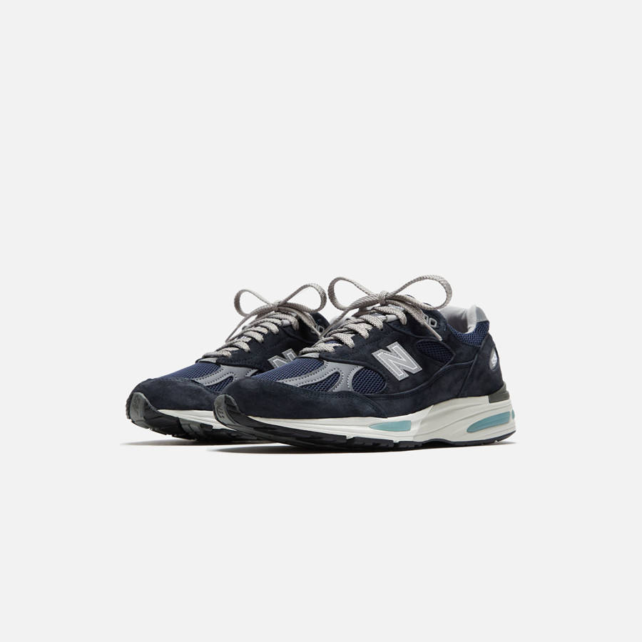 Navy Men Kith New Balance Made in UK 991v2 Sneakers | 3516-JWLKF