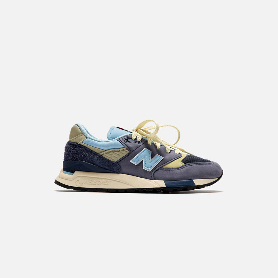 Navy Men Kith New Balance Made in USA 998 Sneakers | 4823-HYAKZ