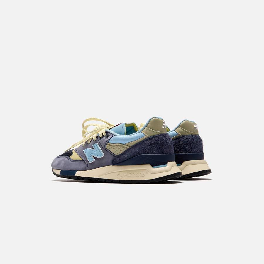 Navy Men Kith New Balance Made in USA 998 Sneakers | 4823-HYAKZ