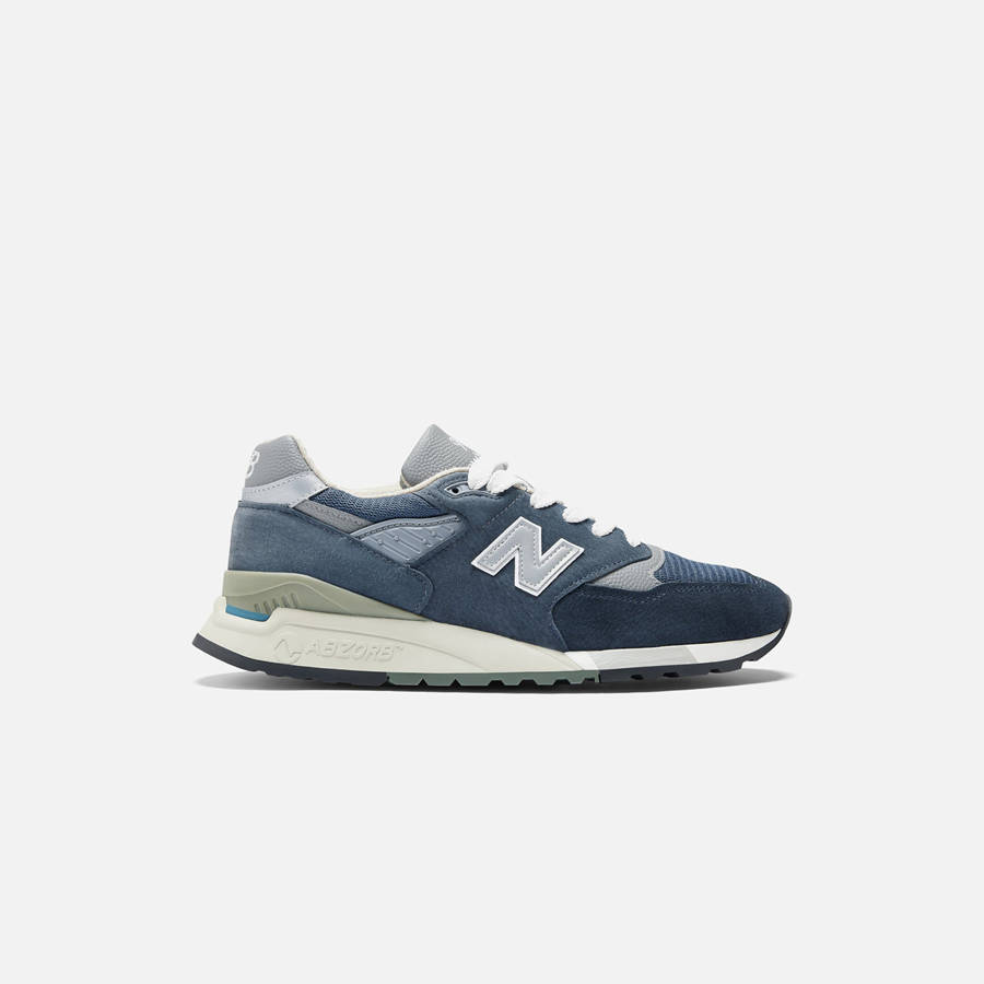 Navy Men Kith New Balance Made in USA 998 Sneakers | 2798-ZVWDF