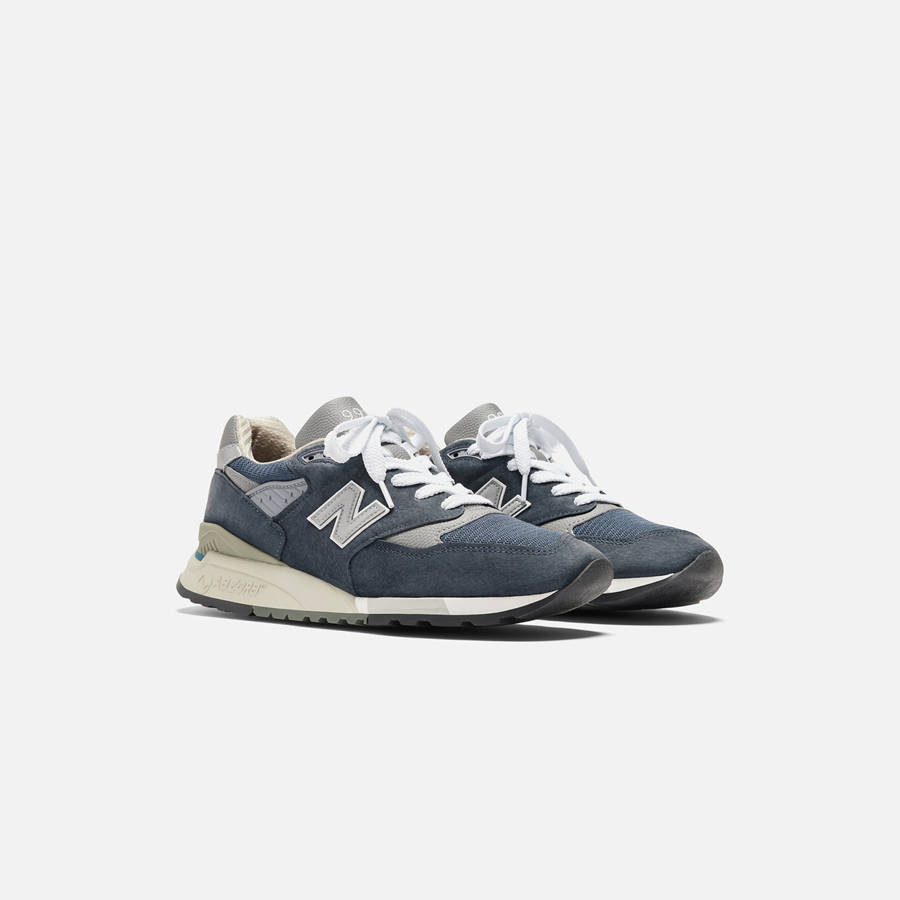 Navy Men Kith New Balance Made in USA 998 Sneakers | 2798-ZVWDF