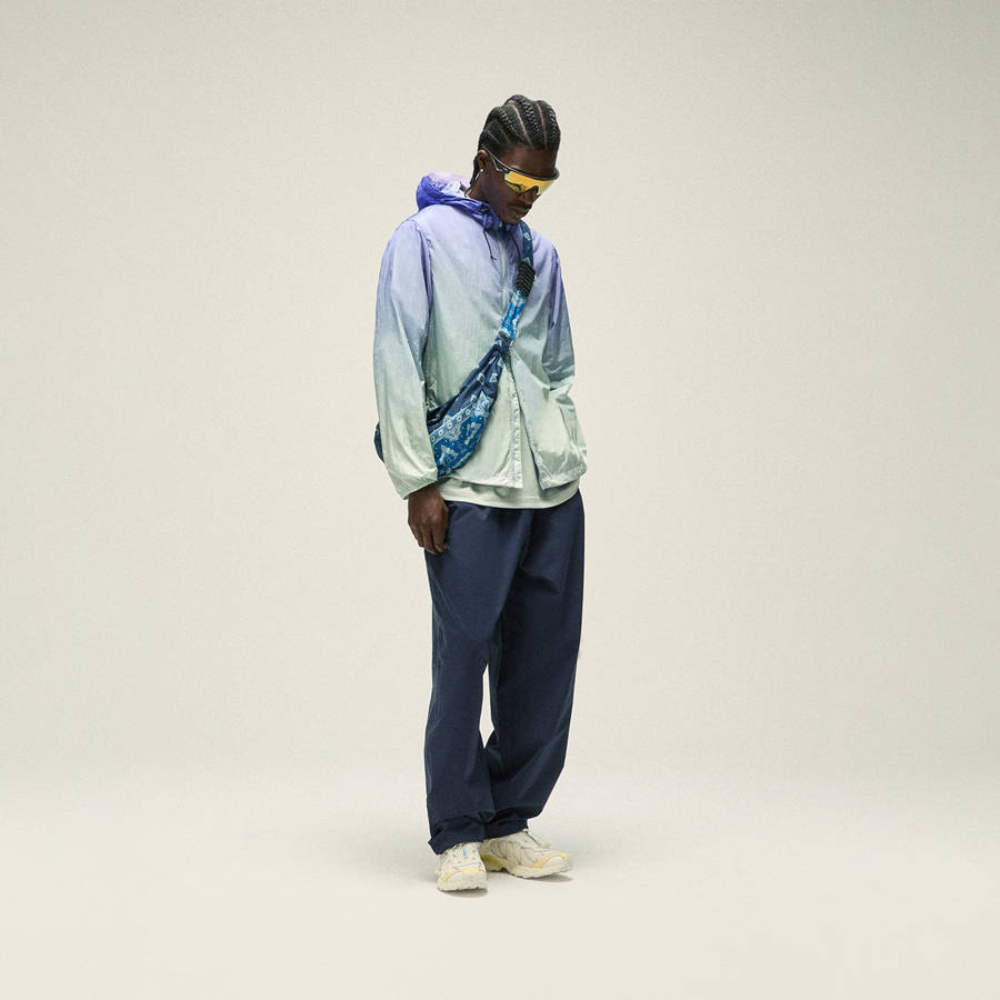 Navy Men Kith Paisley Hobo Crossbody Bags | 3259-QPVZX