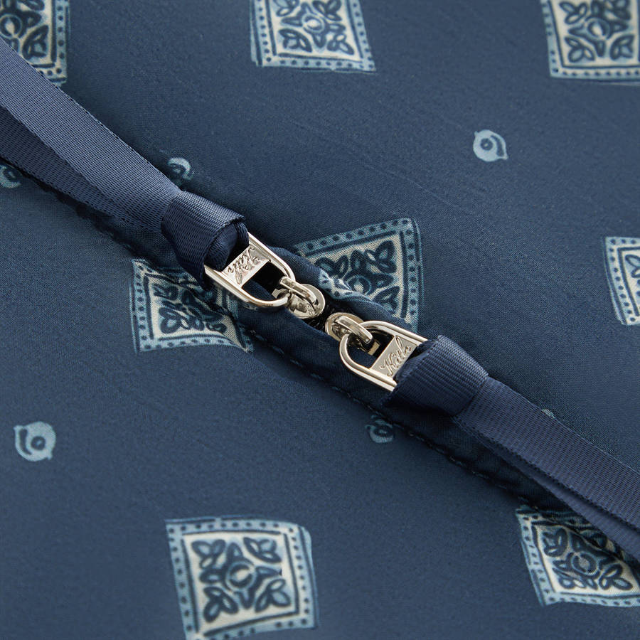Navy Men Kith Paisley Hobo Crossbody Bags | 3259-QPVZX
