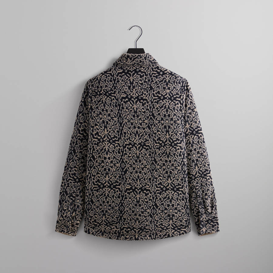 Navy Men Kith Paloma Tile Jacquard Sheridan Jackets | 7142-EJGTL