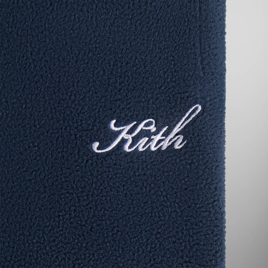 Navy Men Kith Polar Fleece Sweat Pants | 1379-OPHWY