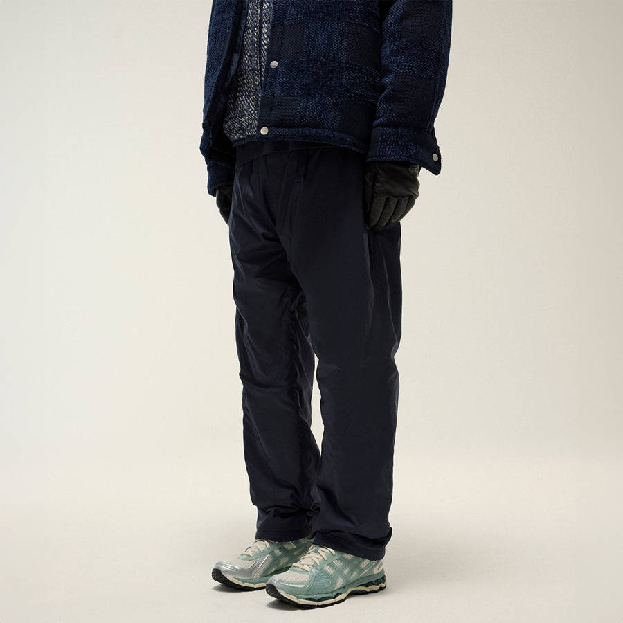 Navy Men Kith Puffed Nylon Mercer 8 Pants | 2965-TCPHO