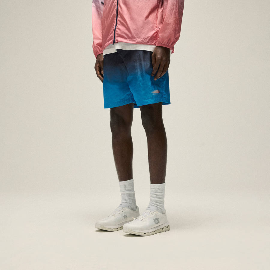 Navy Men Kith Tech Active Shorts | 5819-YKICE