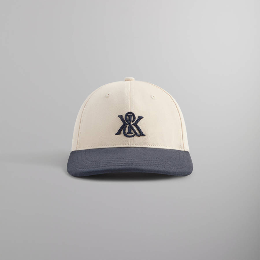 Navy Men Kith Two Tone Suede Brim Aaron Cap | 8231-GKBFJ