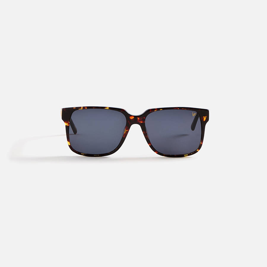 Navy Men Kith Vintage Frames Connoisseur Brown Tortoise Acetate Sunglasses | 1205-VBQUD