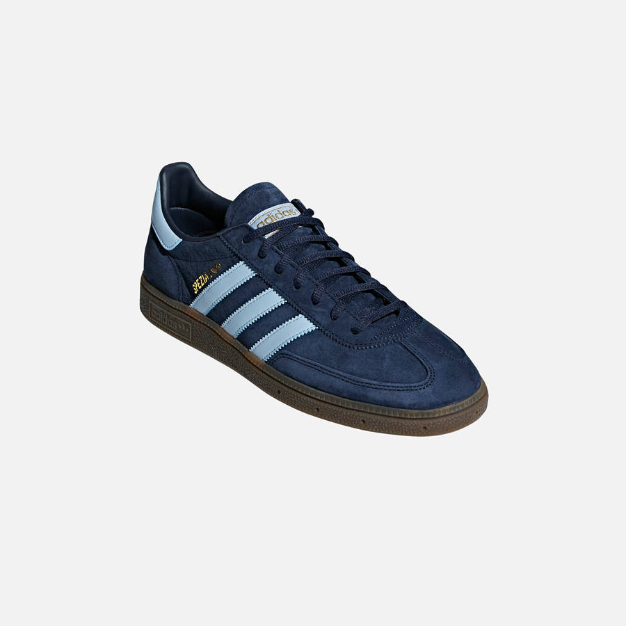 Navy Men Kith adidas Handball Spezial Sneakers | 9842-RIWGM