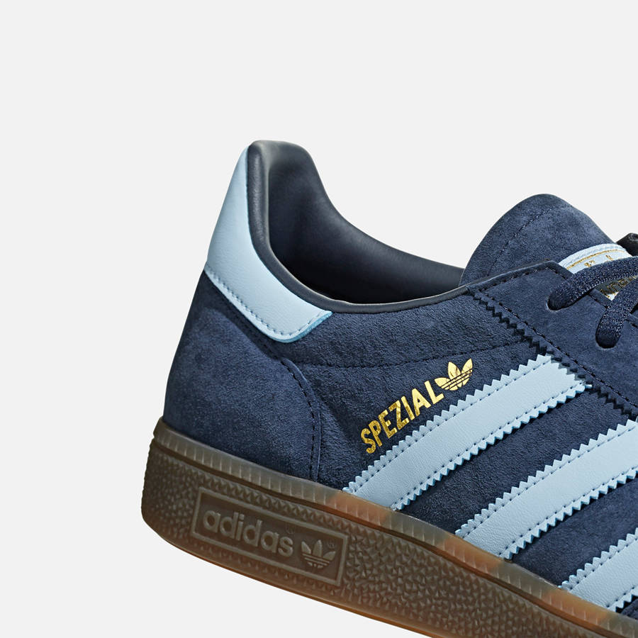 Navy Men Kith adidas Handball Spezial Sneakers | 9842-RIWGM