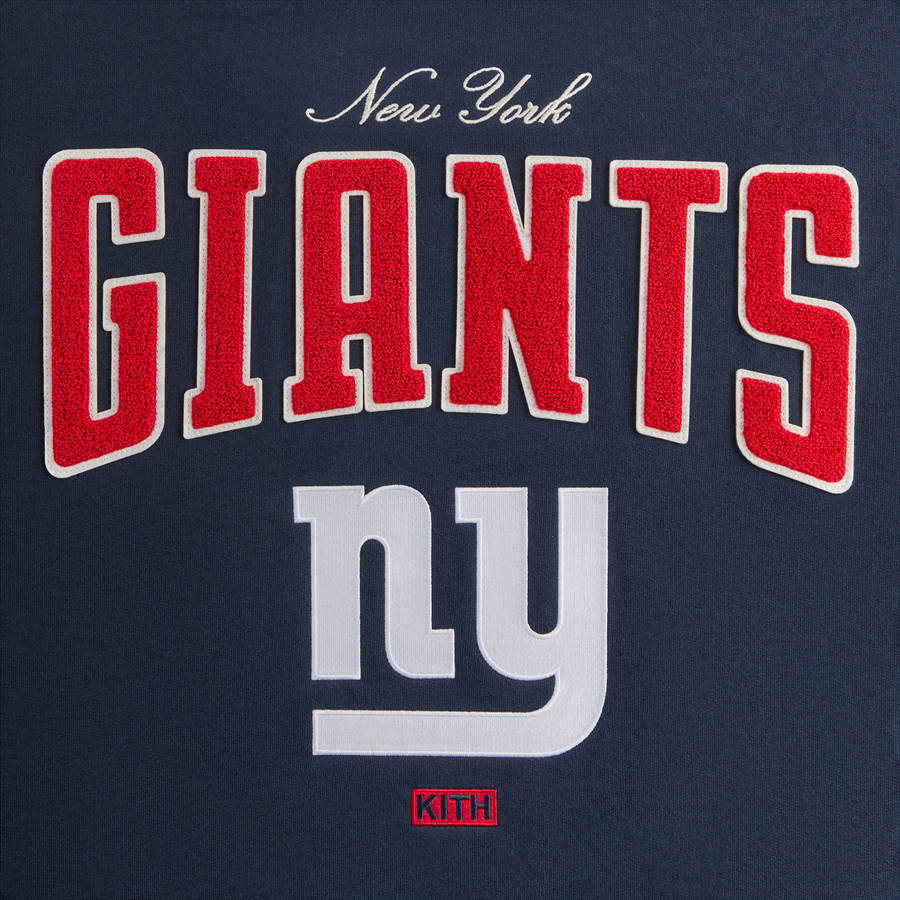 Navy Men Kith and '47 for the NFL: Giants Nelson Crewneck Sweatshirts | 5364-GMSIN