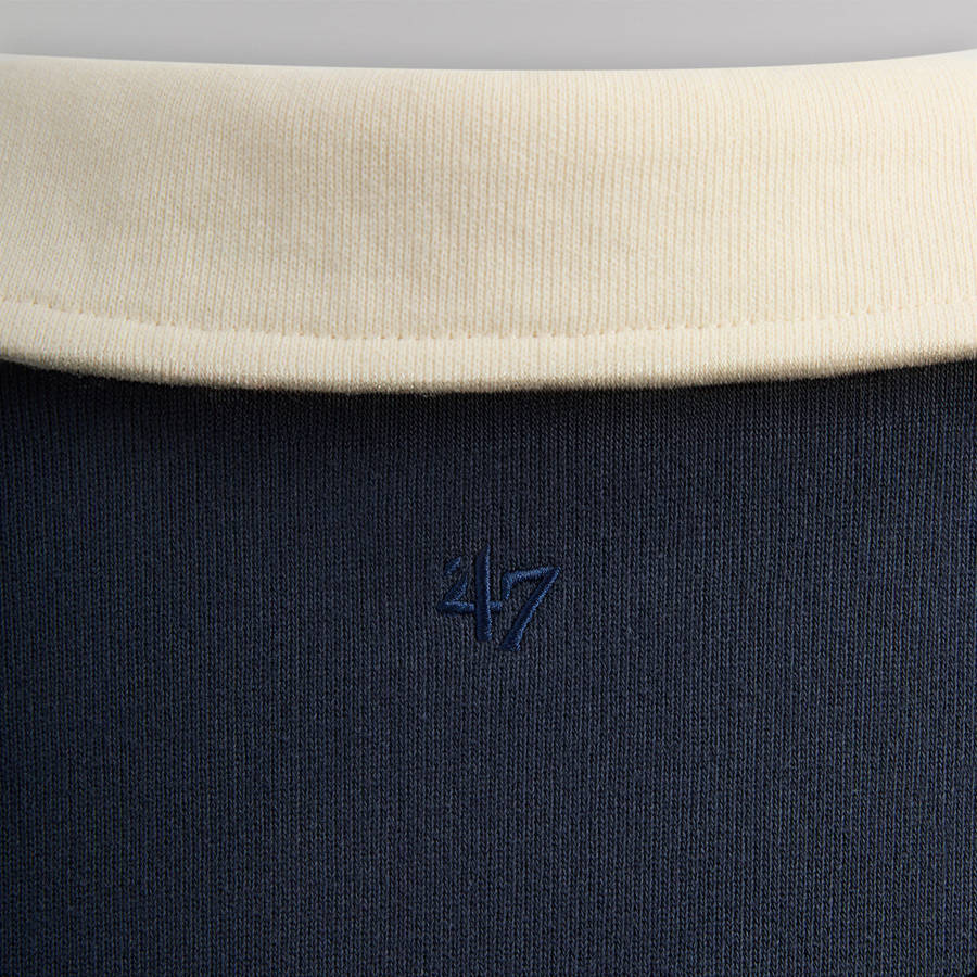 Navy Men Kith and '47 for the NFL: Giants Nelson Collared Pullover Shirts | 2701-FRLEJ