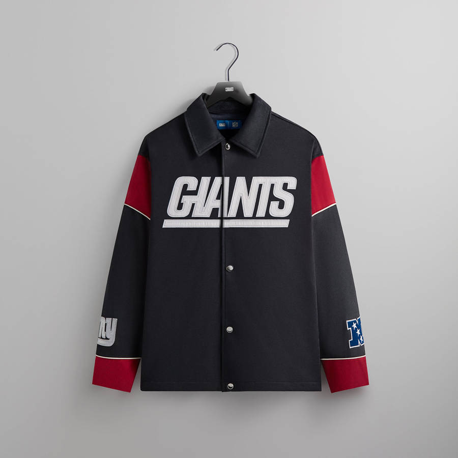 Navy Men Kith and '47 for the NFL: Giants Kieran Coaches Jackets | 7958-VKMRS