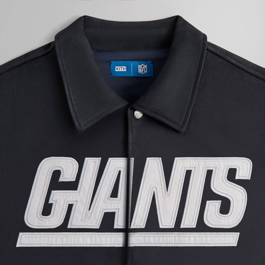 Navy Men Kith and '47 for the NFL: Giants Kieran Coaches Jackets | 7958-VKMRS