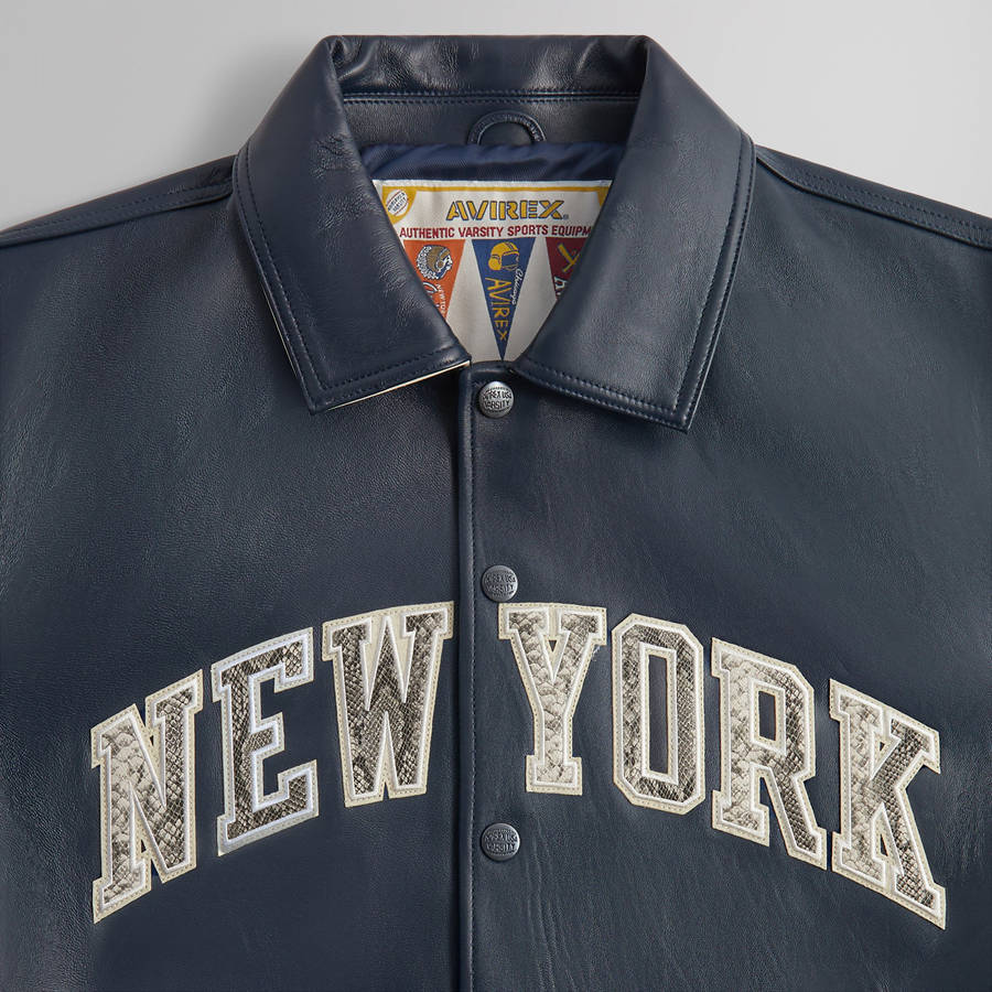 Navy Men Kith and AVIREX for the New York Knicks Legend Jackets | 2678-STZOR