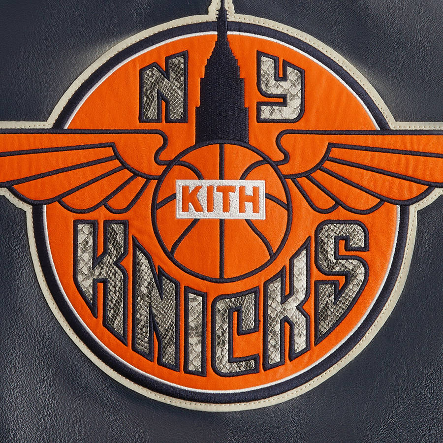 Navy Men Kith and AVIREX for the New York Knicks Legend Jackets | 2678-STZOR