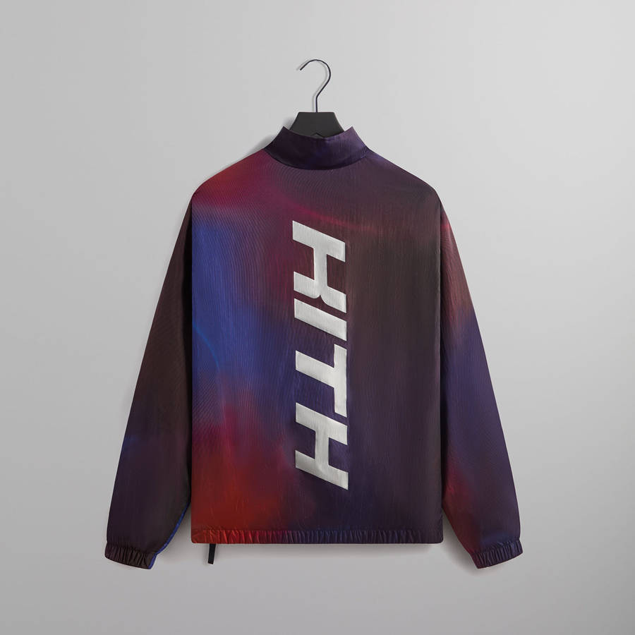 Navy Men Kith and Bauer for the New York Rangers Nylon Quarter Zip Sweatshirts | 0592-PIUXQ