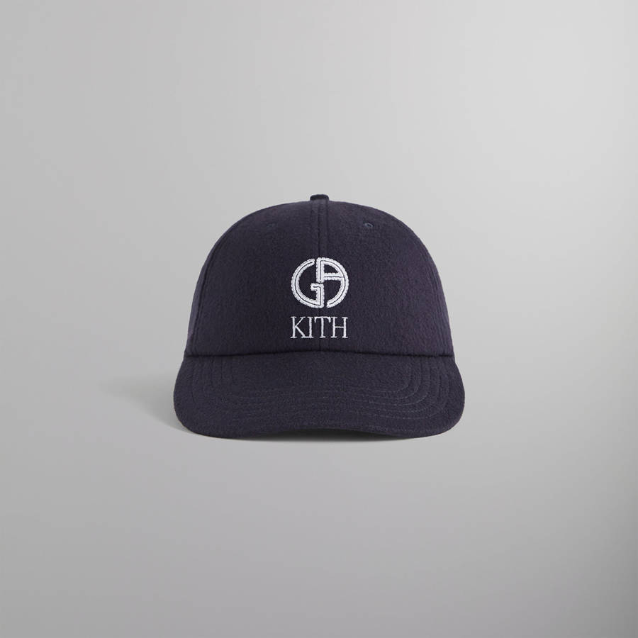 Navy Men Kith and Giorgio Armani Baseball Cap | 6314-PZFXW