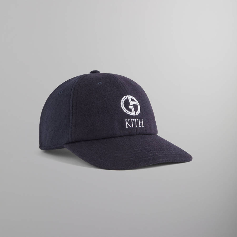 Navy Men Kith and Giorgio Armani Baseball Cap | 6314-PZFXW