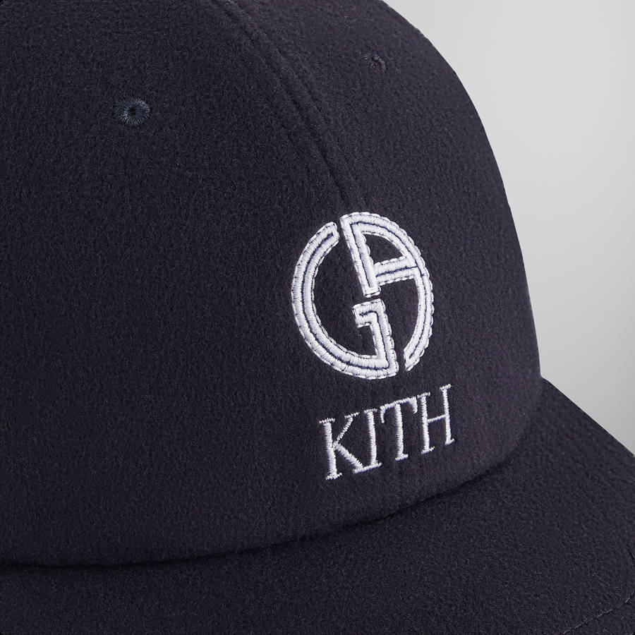 Navy Men Kith and Giorgio Armani Baseball Cap | 6314-PZFXW