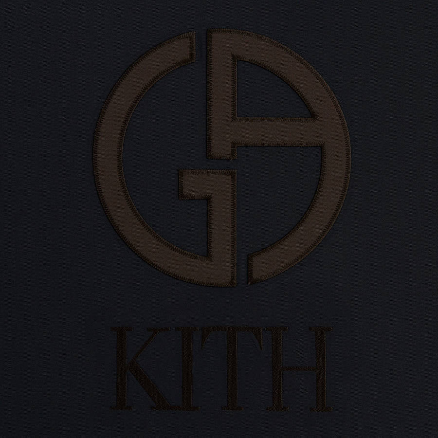Navy Men Kith and Giorgio Armani Jersey T-Shirt | 0429-RBFAN
