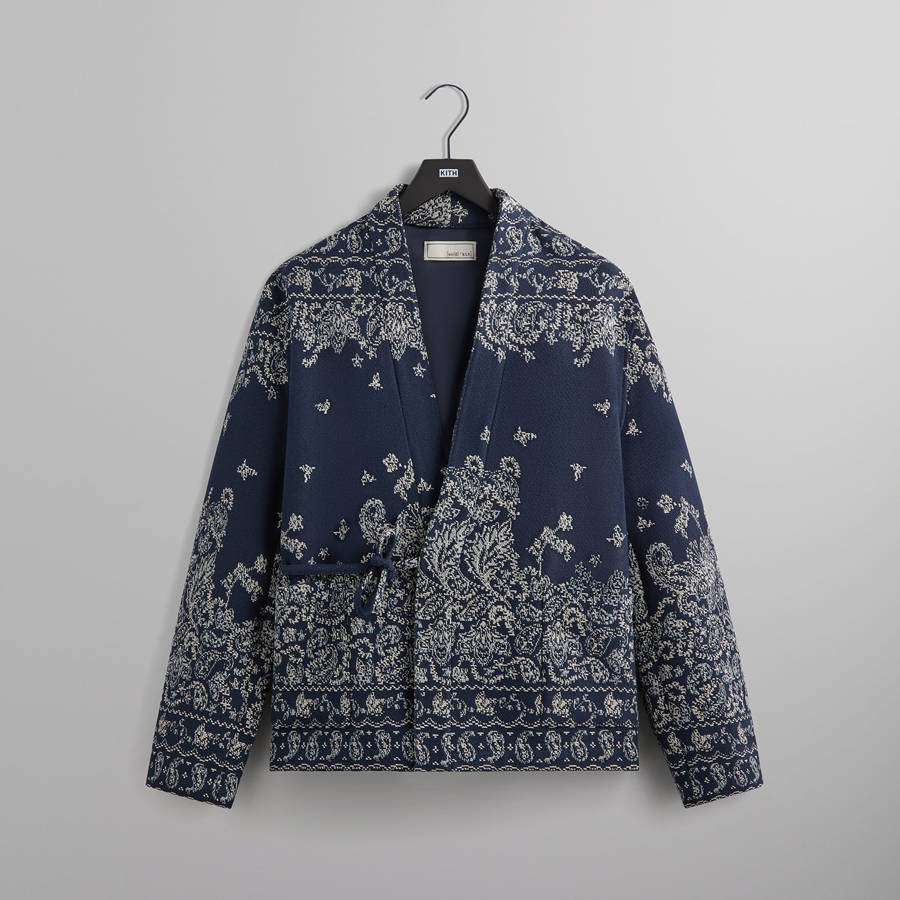 Navy Men Kith and Kin Tapestry Karter Gi Jackets | 5942-CDEWQ