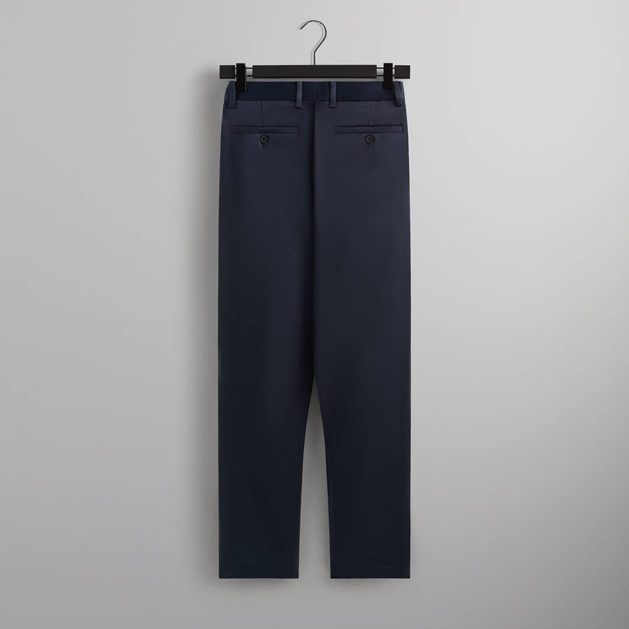Navy Men Kith and Kin Vintage Satin Montrose Pants | 2584-JXZKQ