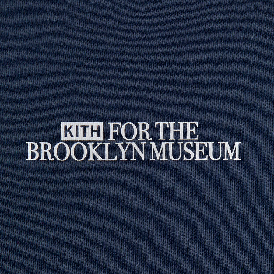 Navy Men Kith for the Brooklyn Museum Serif Shirts | 5610-XTPEA