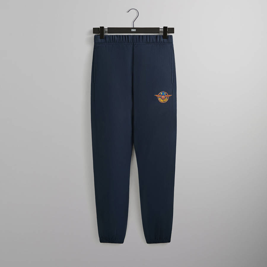 Navy Men Kith for the New York Knicks Wingman Vintage Nelson Sweat Pants | 1498-UOISL