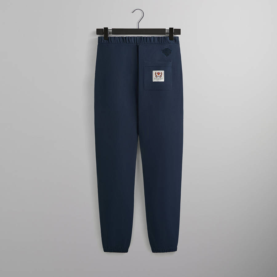 Navy Men Kith for the New York Knicks Wingman Vintage Nelson Sweat Pants | 1498-UOISL