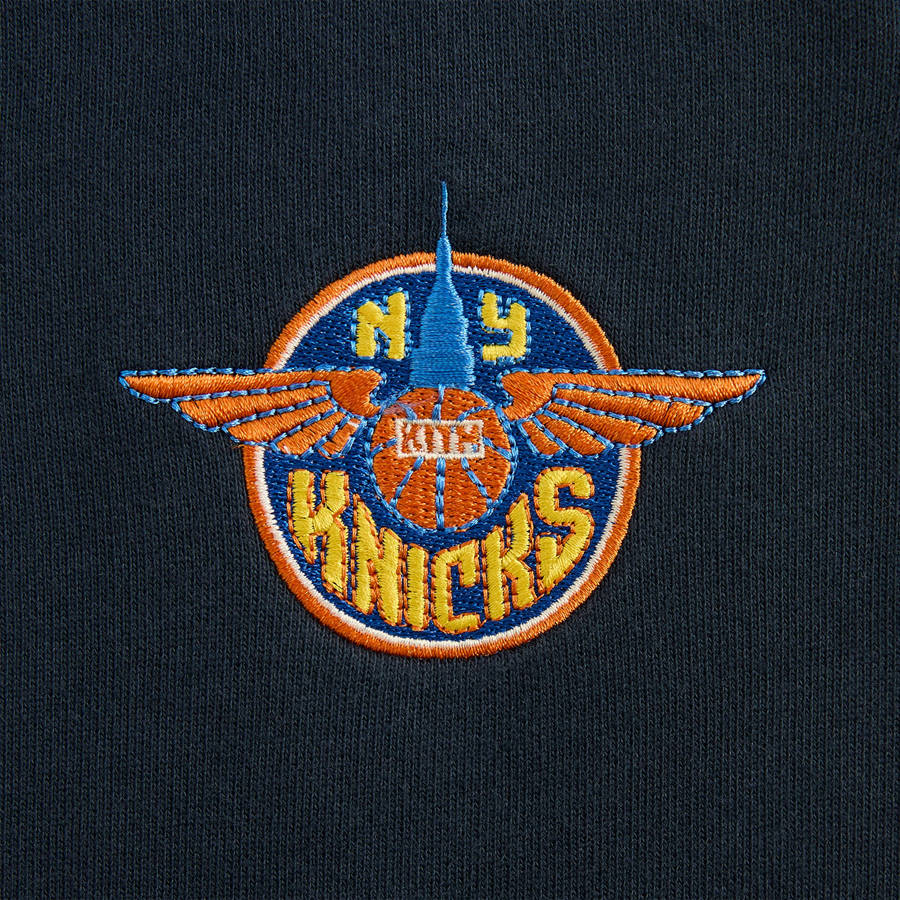 Navy Men Kith for the New York Knicks Wingman Vintage Nelson Sweat Pants | 1498-UOISL