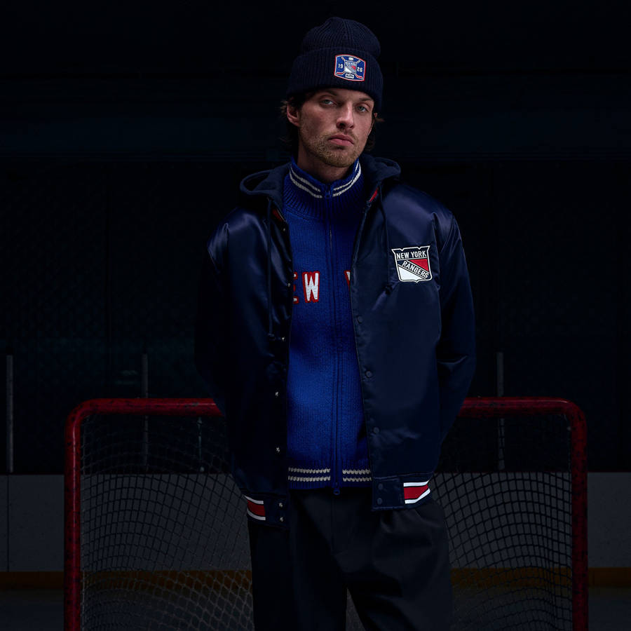 Navy Men Kith for the New York Rangers Gorman Jackets | 4305-BNKGT