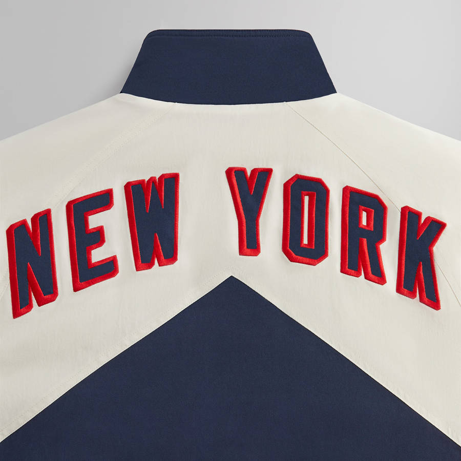 Navy Men Kith for the New York Rangers Nylon Padded Jackets | 0681-ICDZX