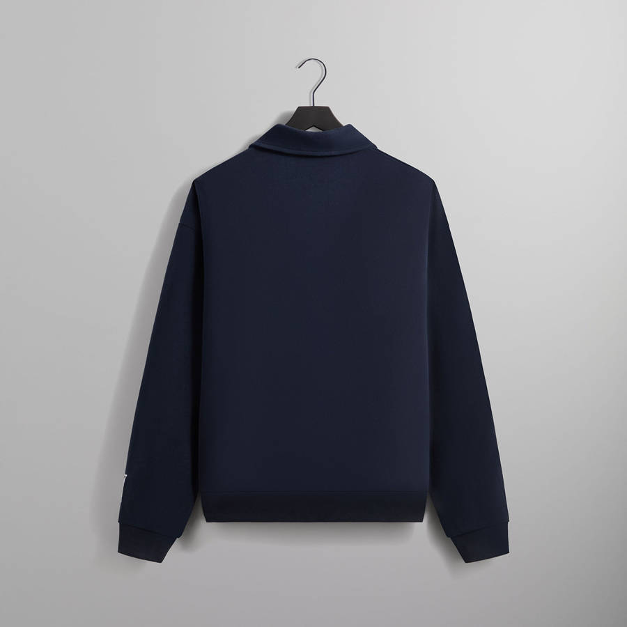 Navy Men Kith for the New York Rangers Shield Vintage Nelson Rugby Shirts | 1648-CSQTB