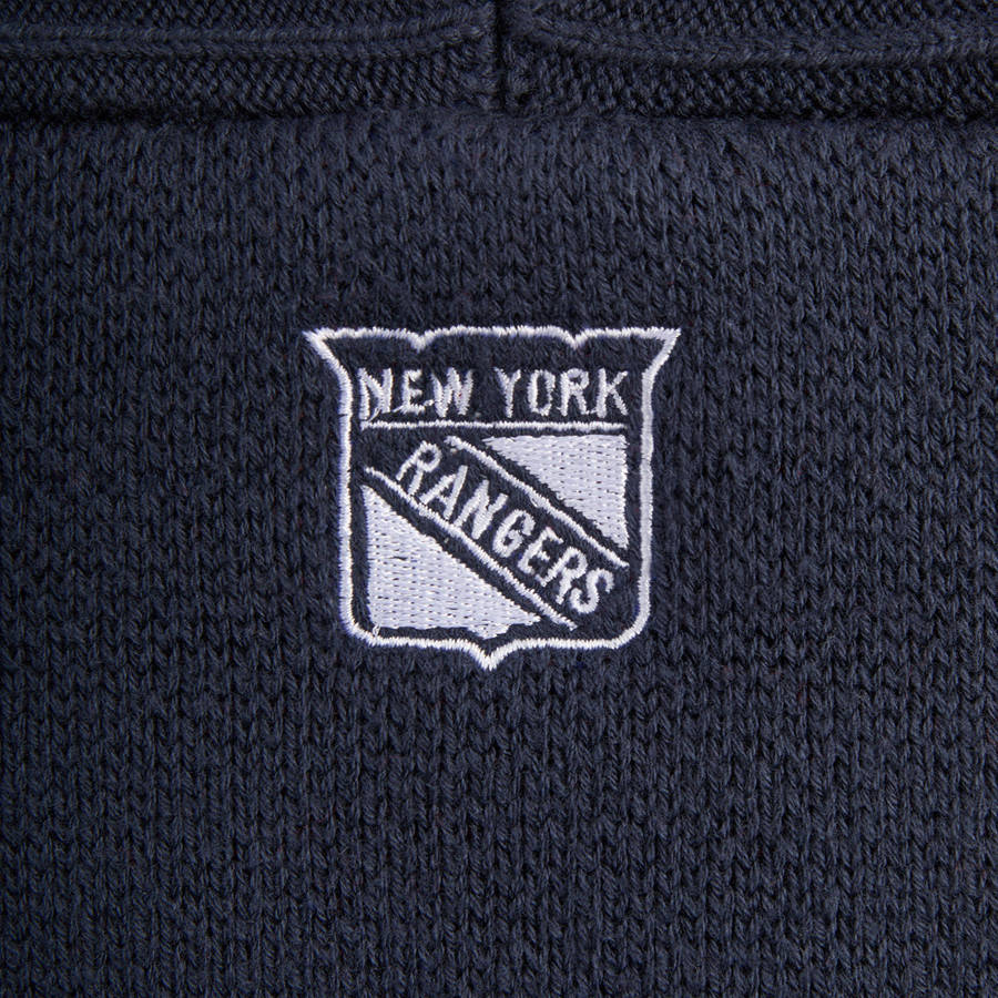 Navy Men Kith for the New York Rangers Wyona Full Zip With Hood Hoodie | 7358-YEBHZ