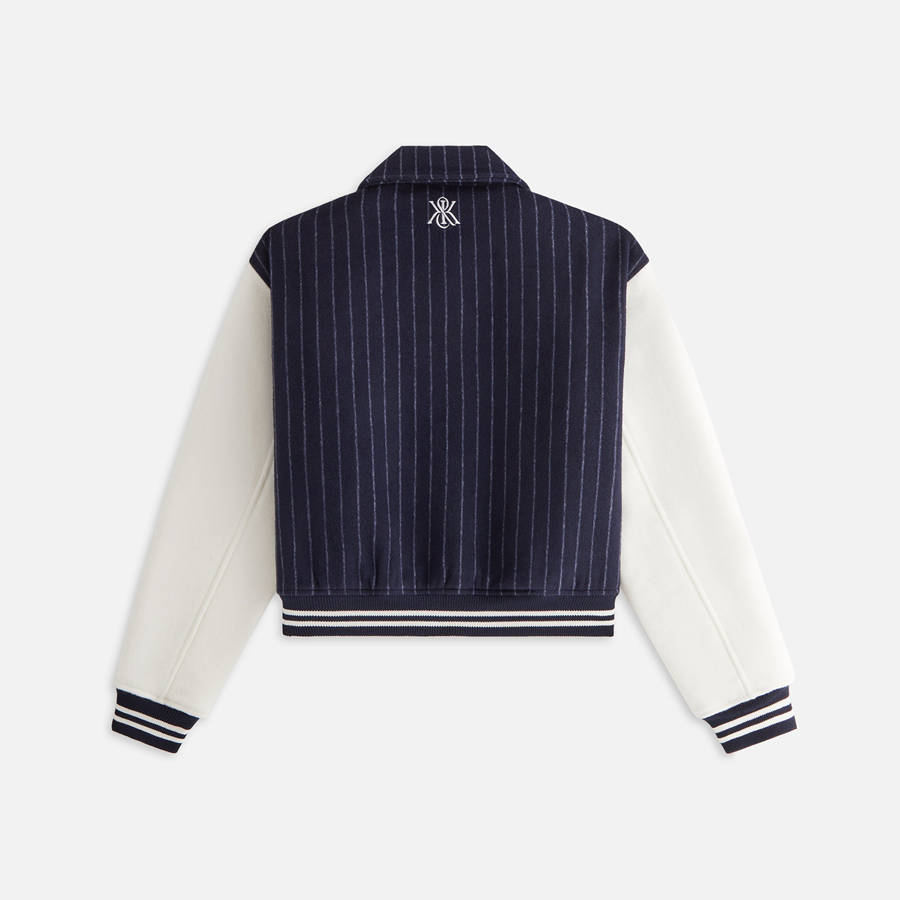 Navy Women Kith Campbell Crest Wool Jackets | 4165-GSCQZ