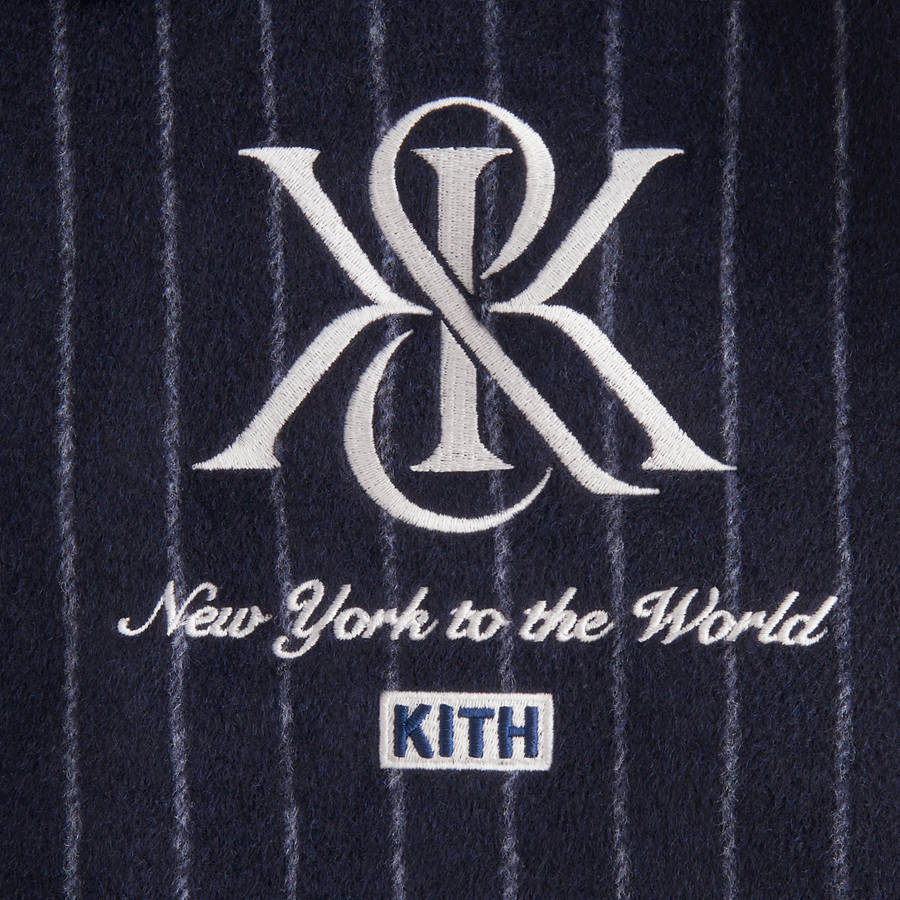Navy Women Kith Campbell Crest Wool Jackets | 4165-GSCQZ