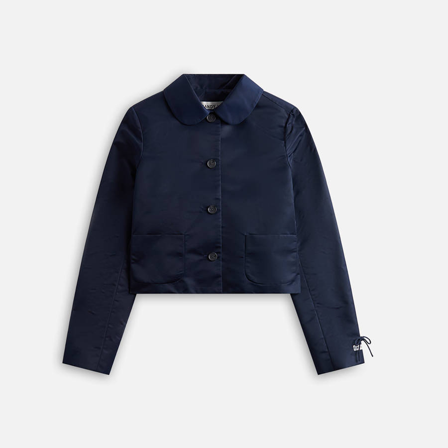 Navy Women Kith Sandy Liang Shelby Jackets | 5742-SAKGU