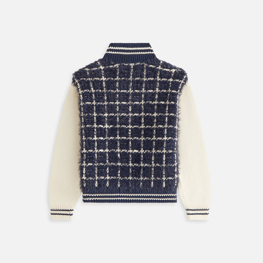 Navy Women Kith Wyler Mohair Full Zip Sweater Jackets | 1407-NDGZQ
